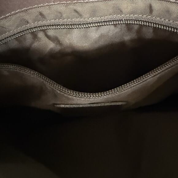 Brighton Brown Leather Basket Weave‎ Design Tote Handbag Purse Vintage - Picture 5 of 13